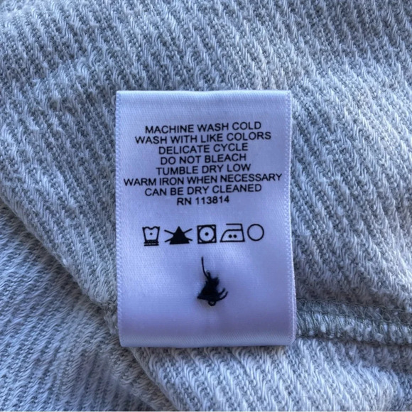 Billy Reid Medium Gray Mouline Shawl Pullover Sweatshirt - 22471 - Picture 8 of 9